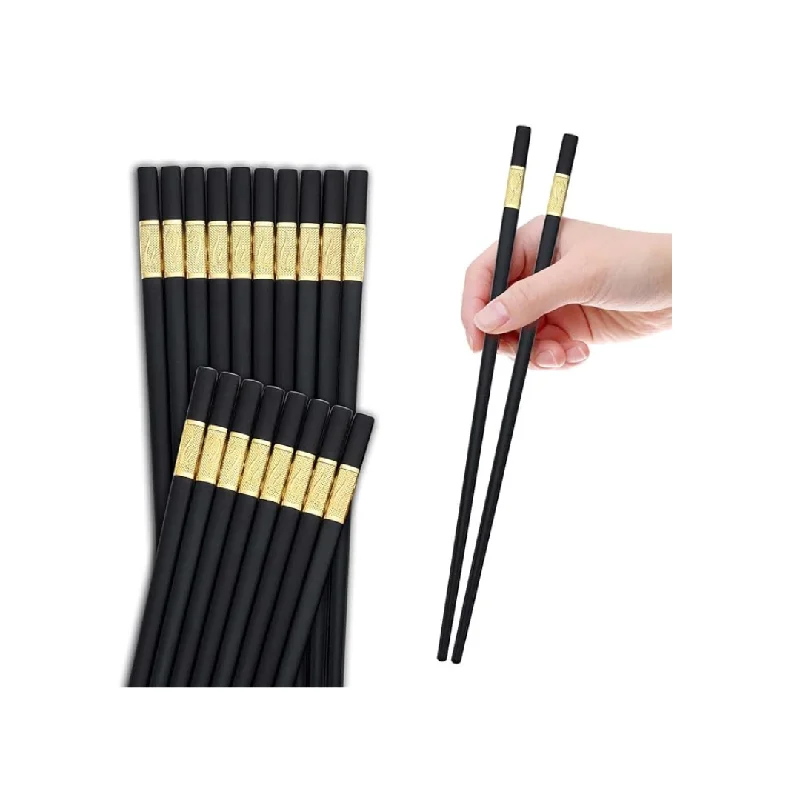 10-Pairs Bestdin 9.4" Reusable Fiberglass Chopsticks