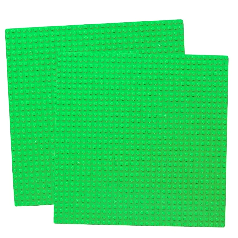 10" X 10" Base Plate Set Compatible With Classic Baseplate Plates Green Boa