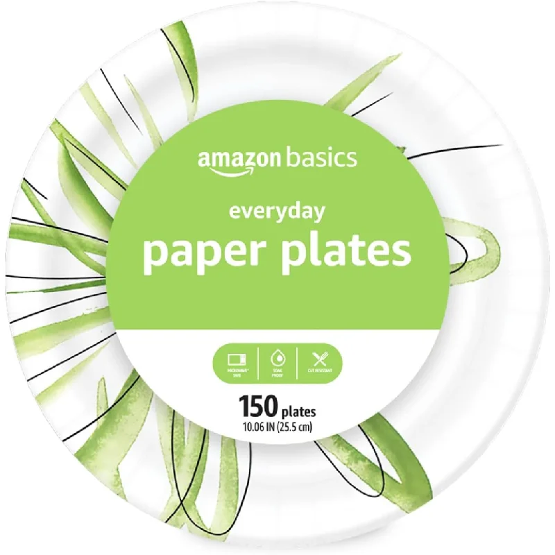 150-Count Disposable 10" Paper Plates