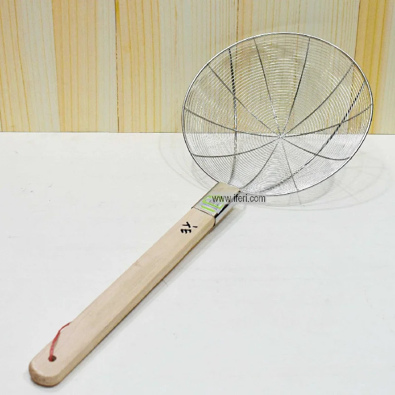 26cm Stainless Steel Skimmer Spoon Colander Strainer for Cooking and Frying SN0694