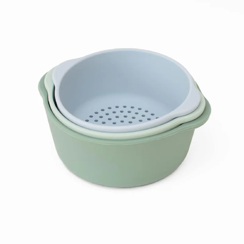 3 X Nesting Bowls And Sieve Perfect For Sensory Playtray Sensory Bin Access