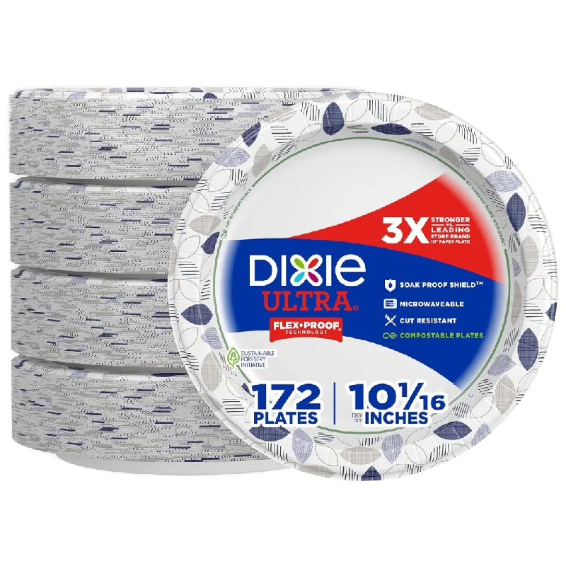 344-Count 10 1/16" Dixie Disposable Paper Plates