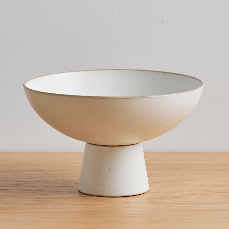 Akira Footed Bowl - Large - Bone