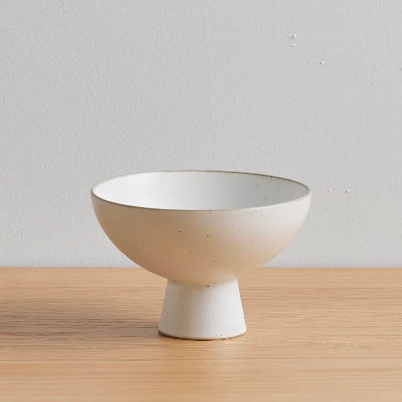 Akira Footed Bowl - Small - Bone