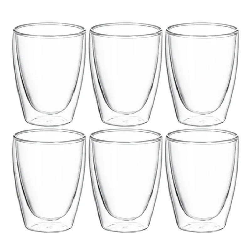 Avanti Caffe Twin Wall Glass - Set Of 6 250ml