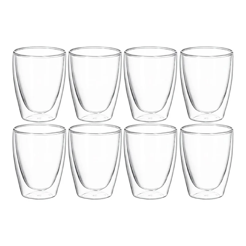 Avanti Caffe Twin Wall Glass - Set Of 8 - 250ml