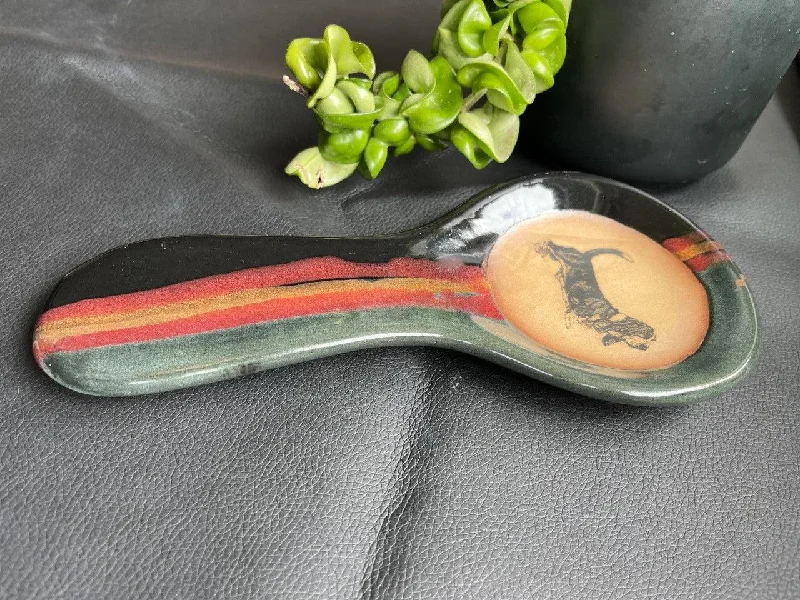 Basset Hound Glazed Spoon Rest