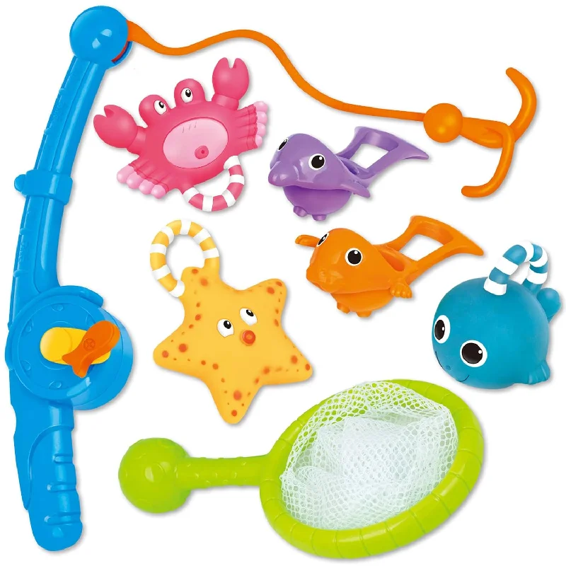 Bath Toy, Fishing Floating Bath Squirters Toy And Water Spoon With Organize