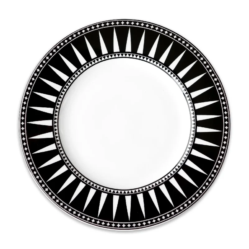 Black Burst Bone China Dinner Plate(s)