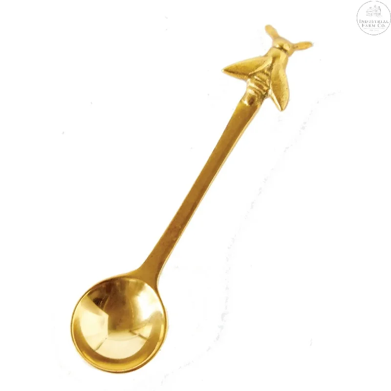 Brass Bee Serving Spoon