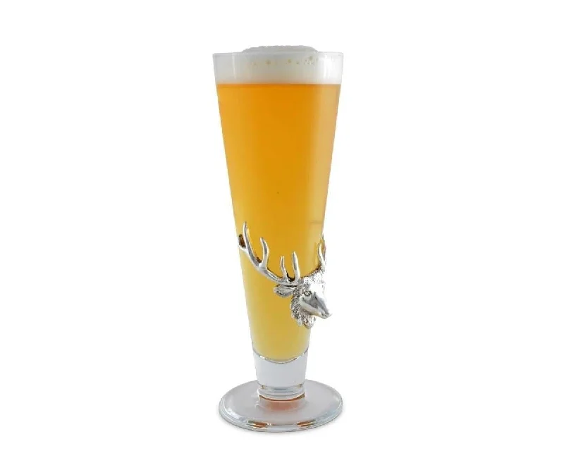 Bull Elk Plated Pilsner Glasses