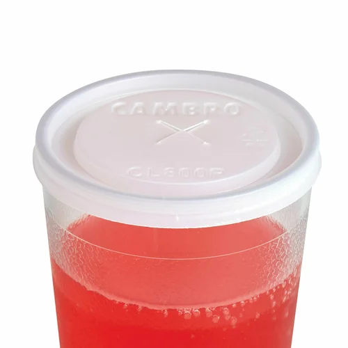 Cambro CamLid Disposable Cup Lid, Translucent 1000 /Case