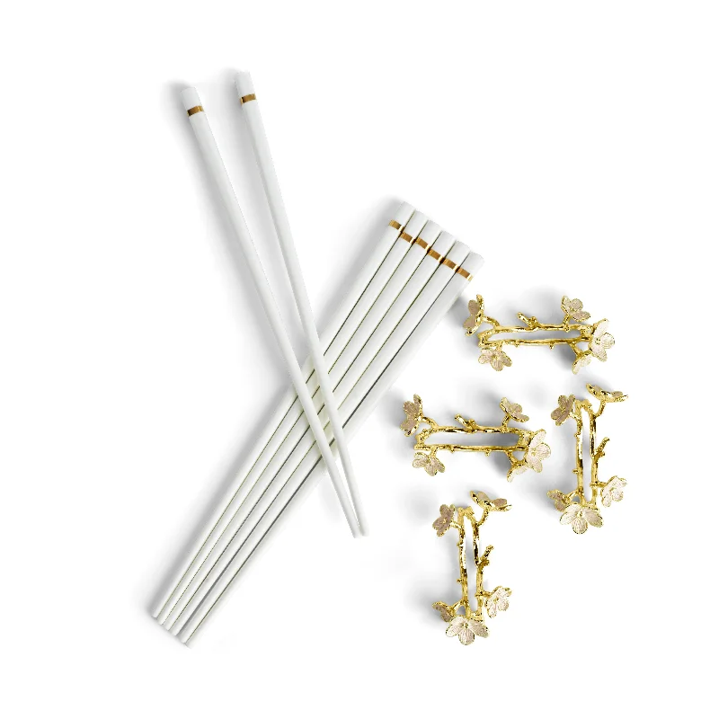 Cherry Blossom Chopsticks & Stands Set