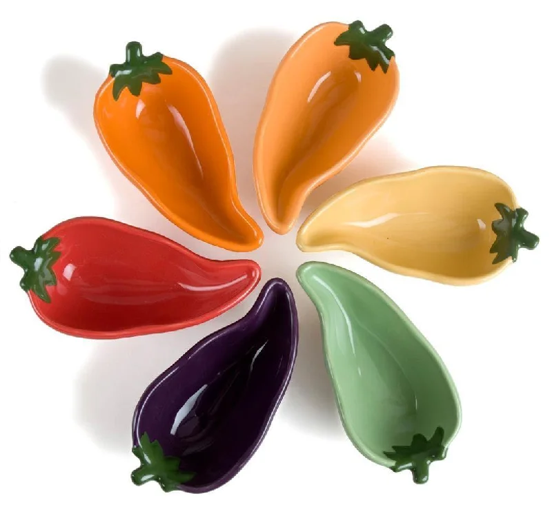 Chili Pepper Shape Bowls