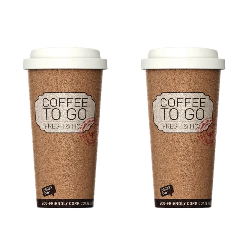 Travel coffee mug Corky Cup Leak Proof - Set of 2