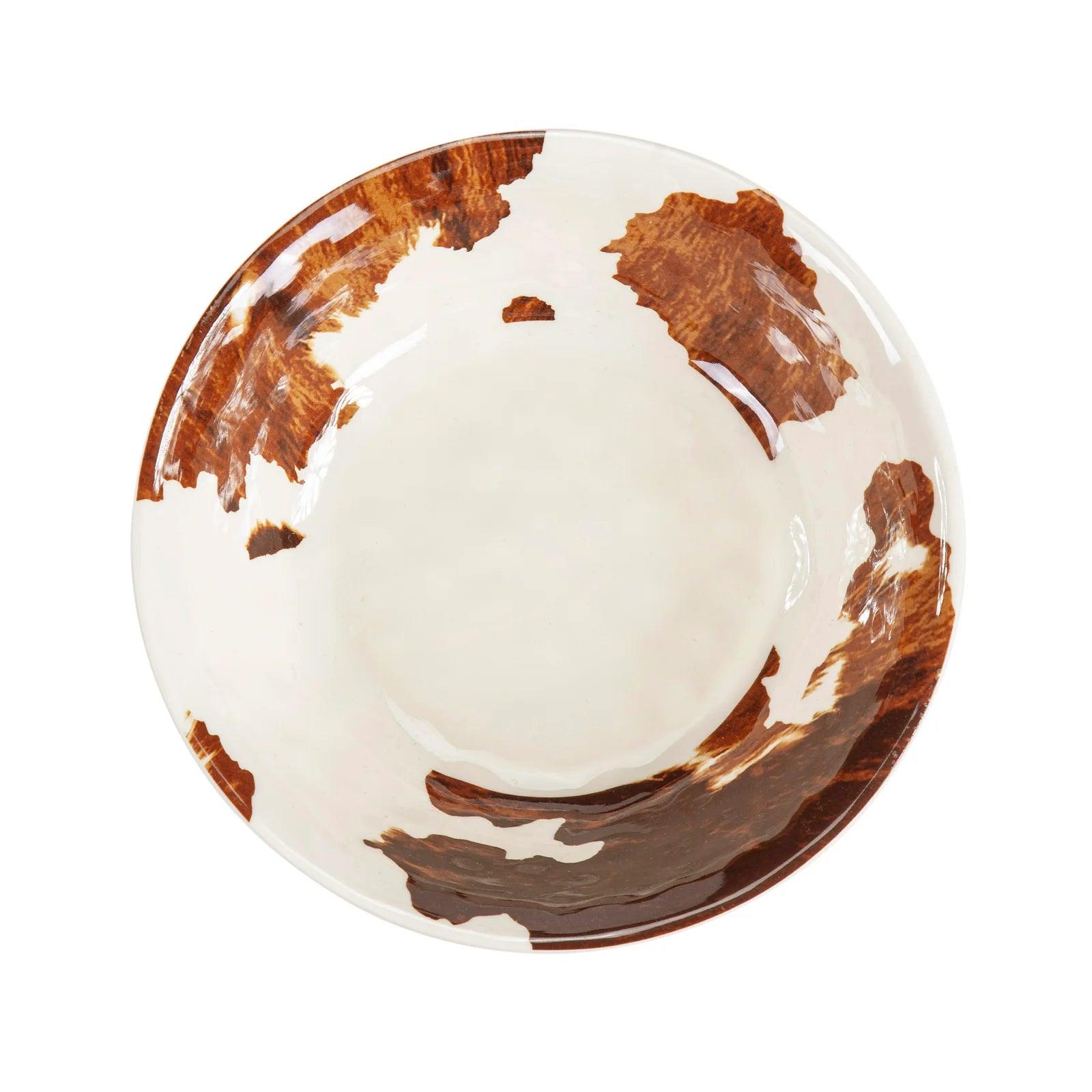 Cowhide Print Melamine Bowl Set