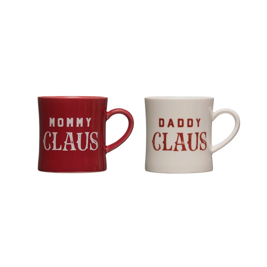 Creative Co-op - Mommy or Daddy Claus Mug