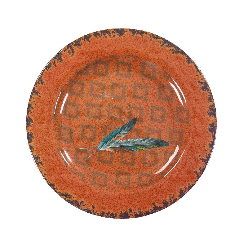 Feather Melamine Dinner Plates