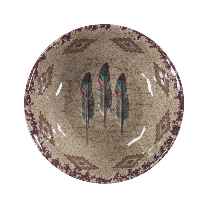 Feather Southwestern Melamine Bowls