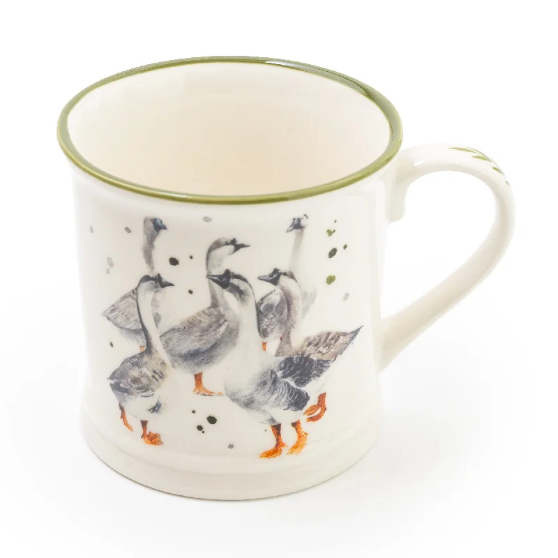 Rustic Geese Tankard Mug