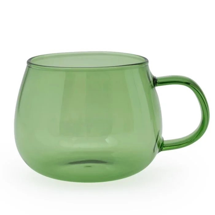 Modern Green Borosilicate Glass Mug