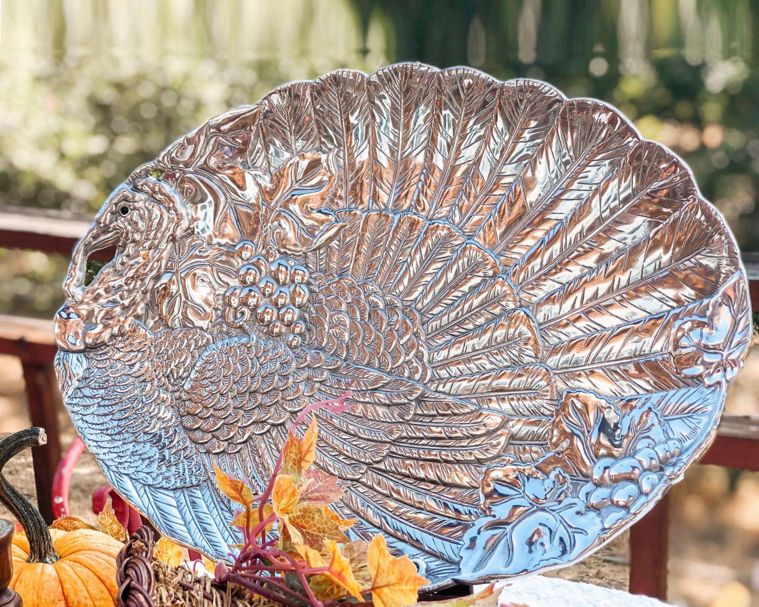 Handmade Aluminum Oval Turkey Platter