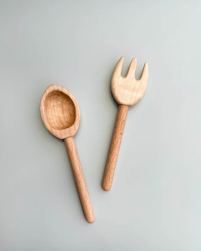 Handmade Wooden Fork & Spoon