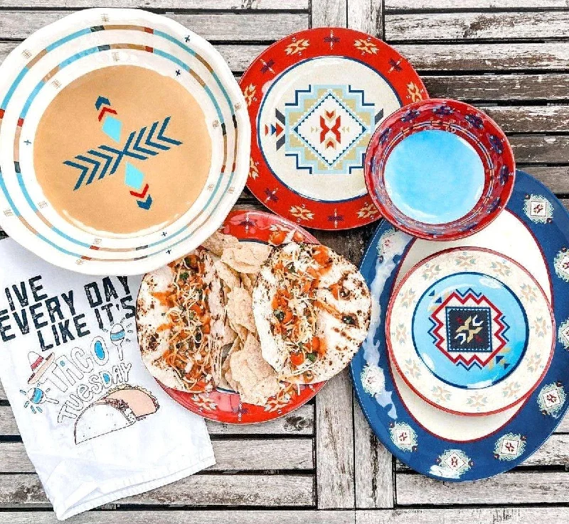 Happy Canyon Aztec Melamine Dinnerware