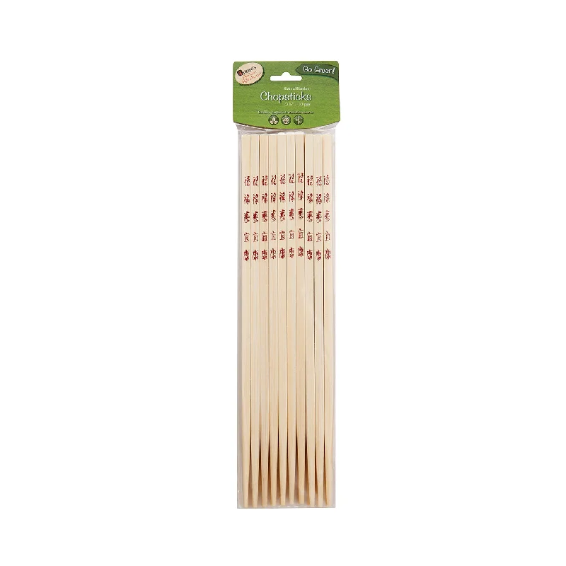 Helen Chen's Asian Kitchen Bamboo Chopsticks, 10 Sets