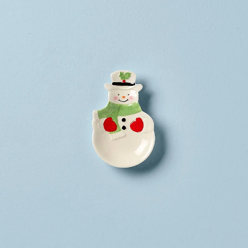 Hosting The Holidays Snowman Spoon Rest