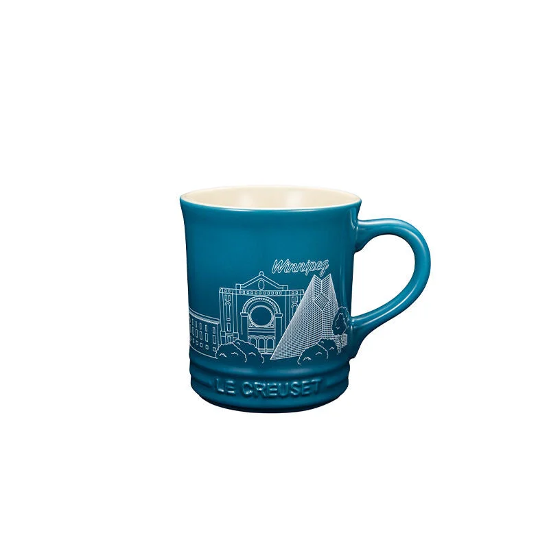 Le Creuset 400 ml Mug, Winnipeg Design, Teal