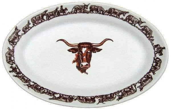 Longhorn Western Serving Platter