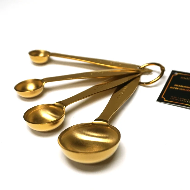 Maison Plus 4 Piece Gold Measuring Spoons