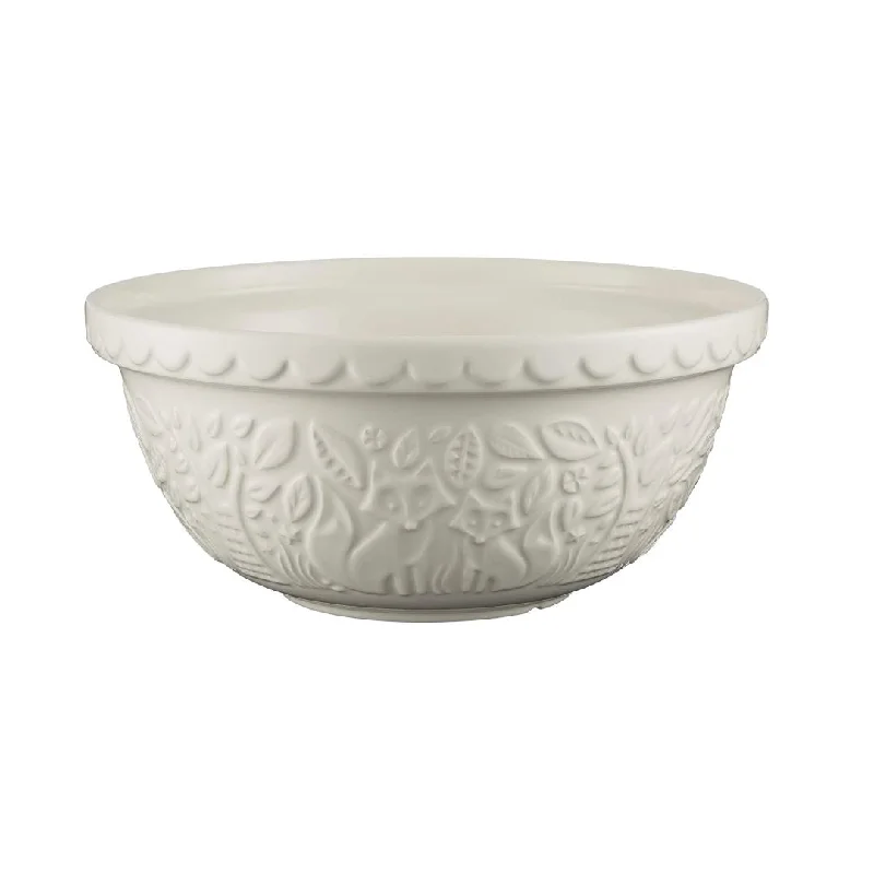 Mason Cash In The Forest 11" Mixing Bowl, Cream Fox