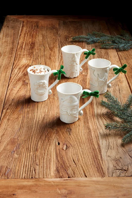 Mud Pie - White Christmas Mug