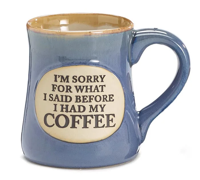 Mug Coffee I'm Sorry Porcelain 9727494