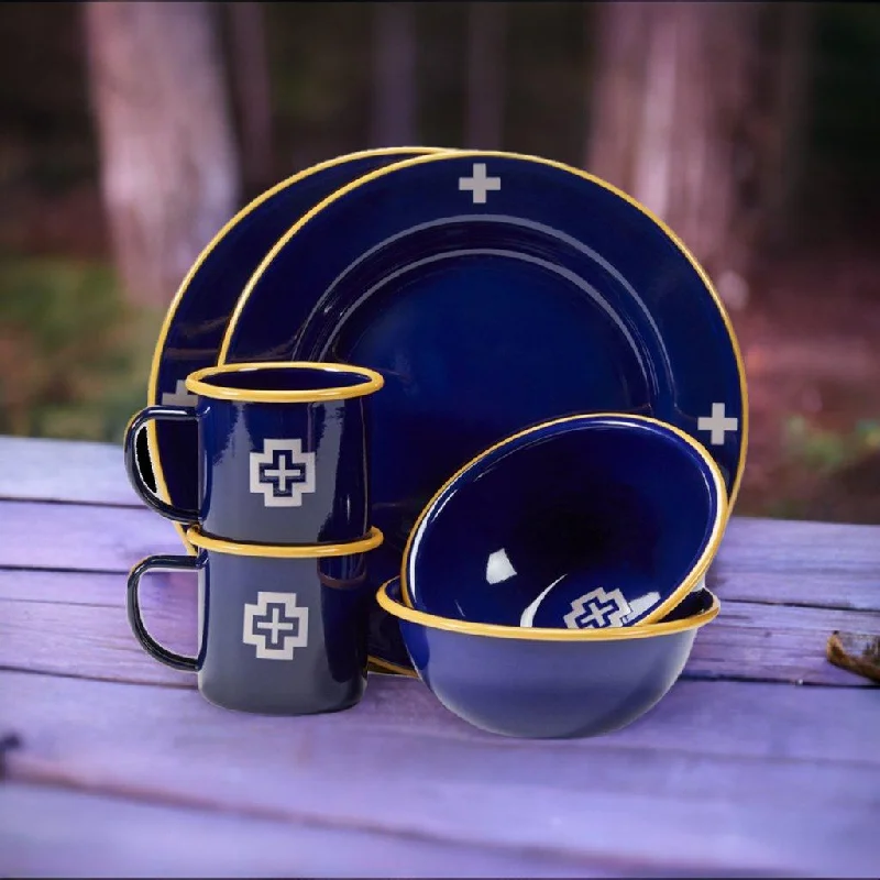 Navy Cross Enamelware Pendleton Dinnerware