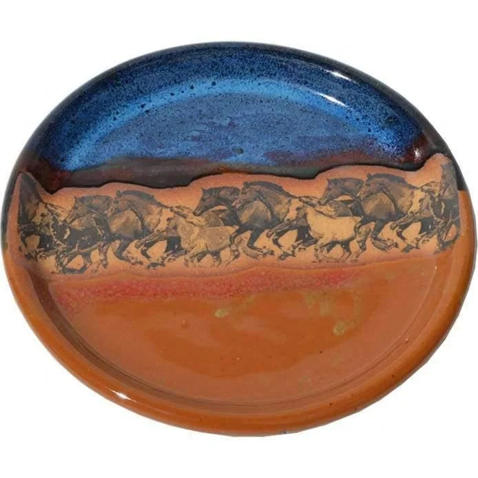 Open Range Horses Salad Plate 2-PC