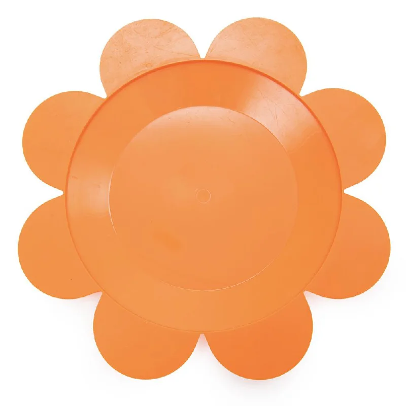 Orange Flower Plates