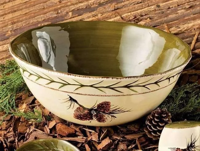 Pine Cone Serving Bowl