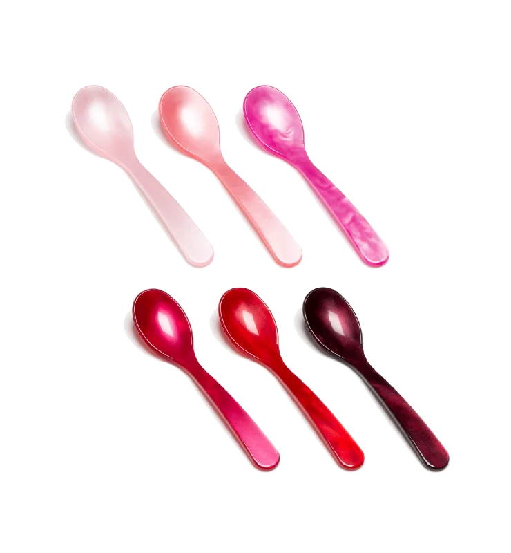 Pink Acrylic Teaspoon Set