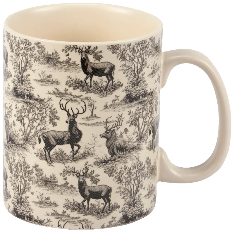 Primitives by Kathy - Deer Toile Mug