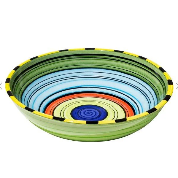 Puebla Stripe Serving Bowl