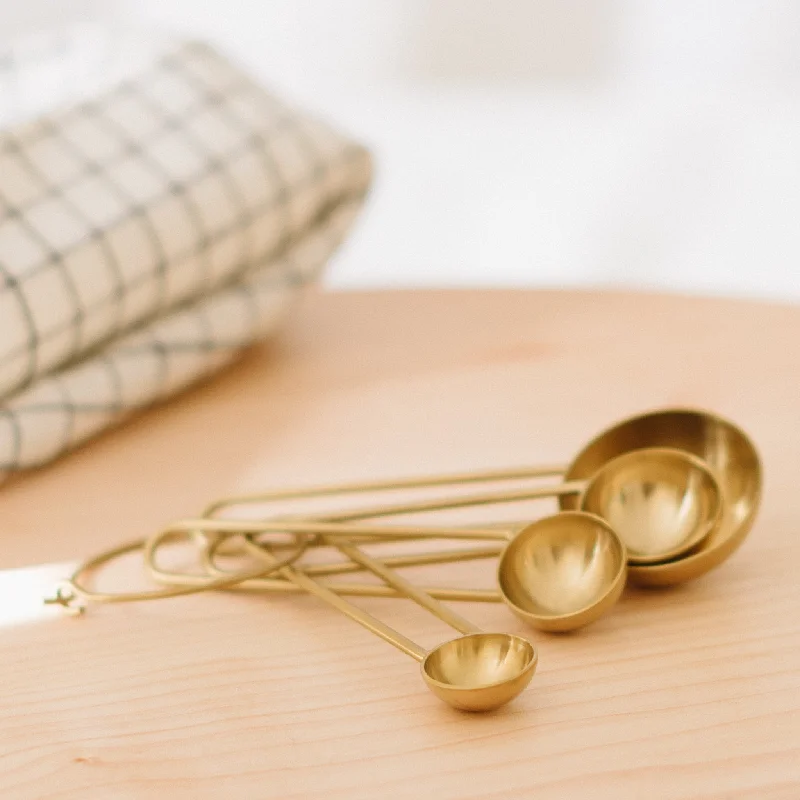 Simple Brass Measuring Spoons