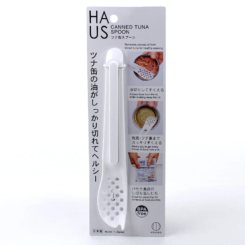 Kokubo HAUS Slotted Spoon for Canned Tuna