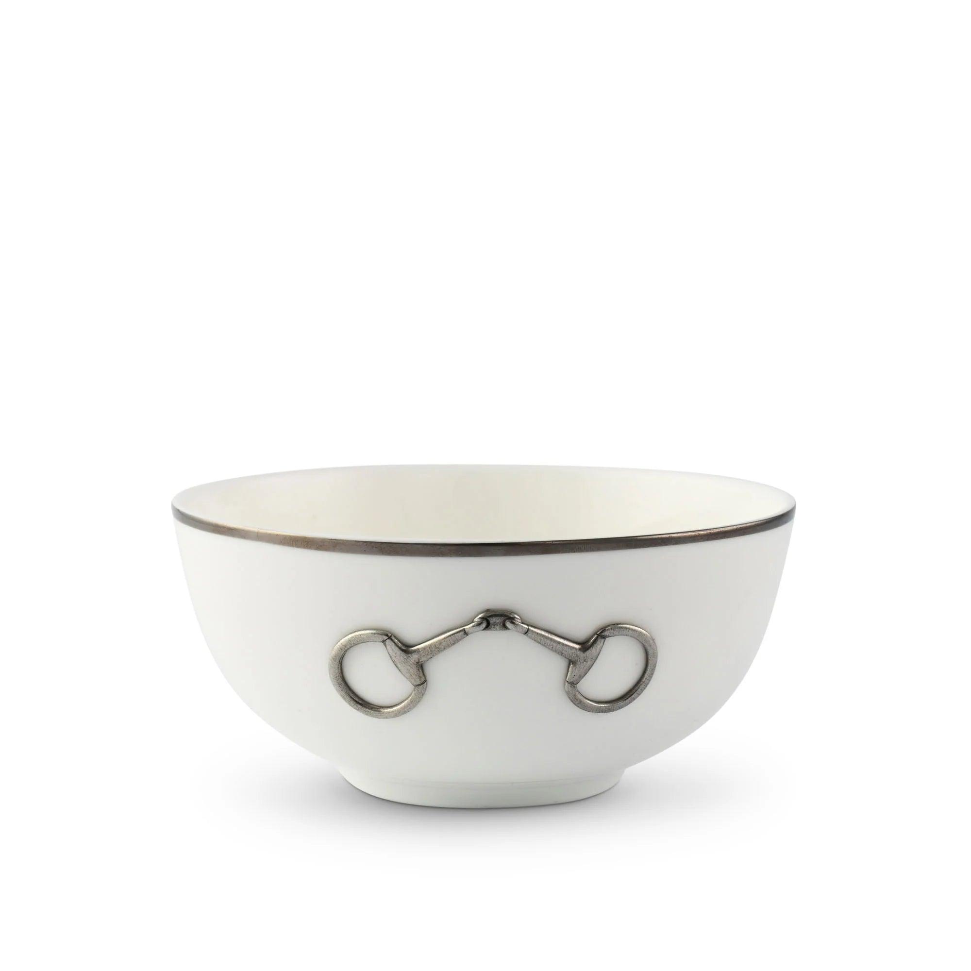 Snaffle Bit Platinum Cereal Bowl