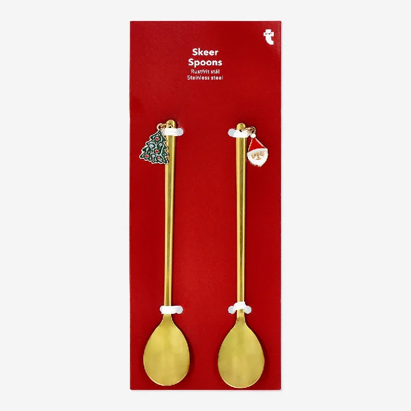 Spoons with Christmas decorations - 2 pcs