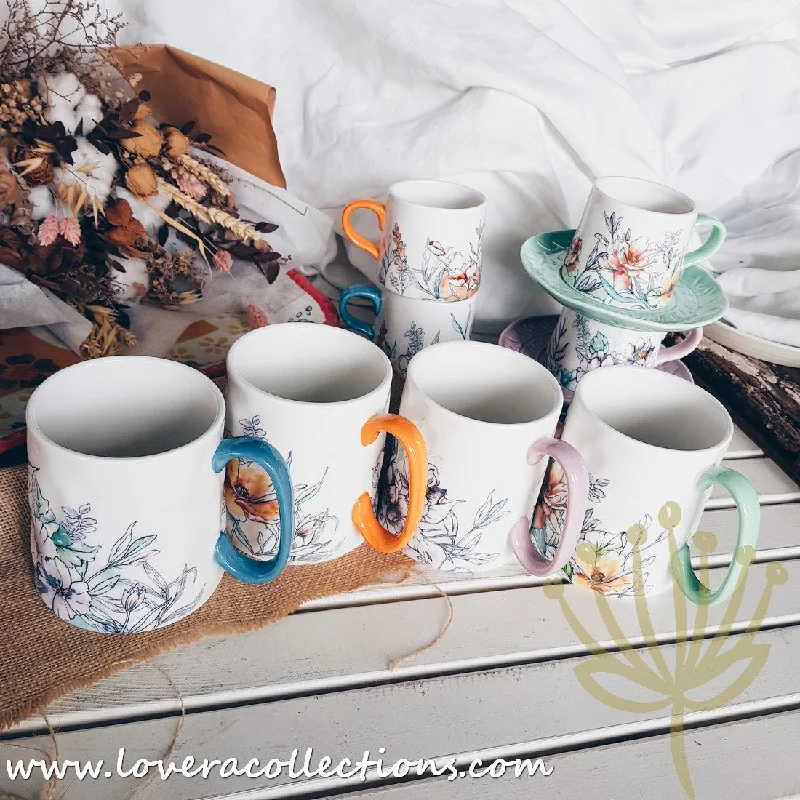 *BUY 1 FREE 1 PROMO* Spring Floral Mugs & Espresso Cups