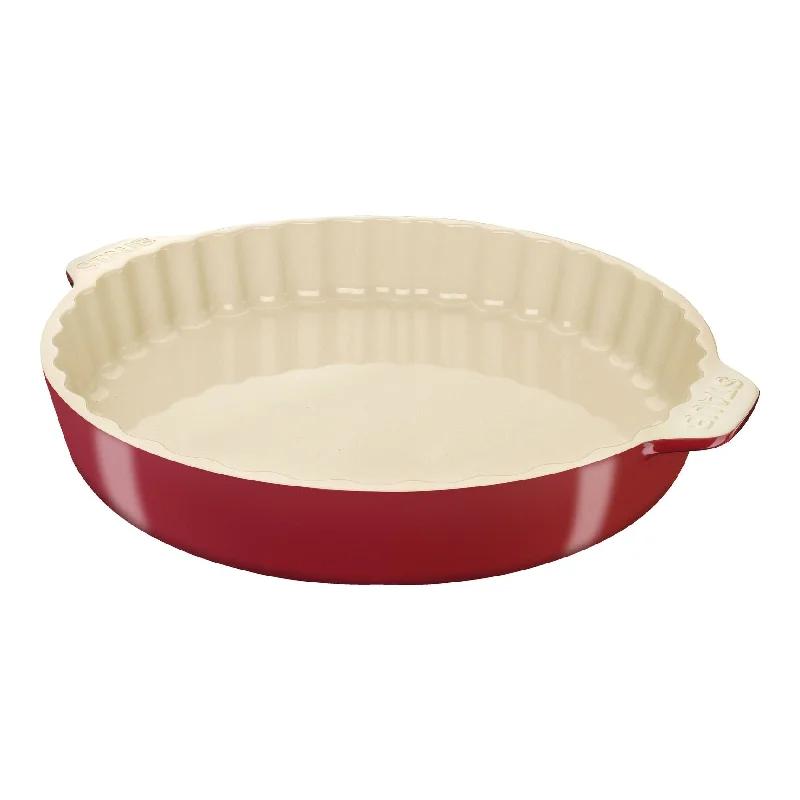 Staub 11.8" Round Pie Dish, Cherry