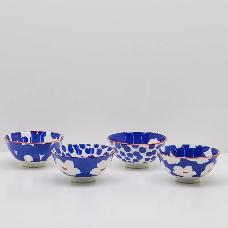 Suki Bowl Set - Blue - 4pc